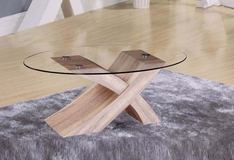 Table basse en verre trempé Lore
