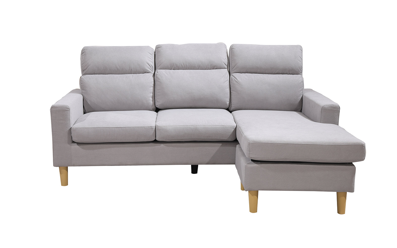 Sofa Agora + Puff Convertible en Chaise Longue 196x140cm