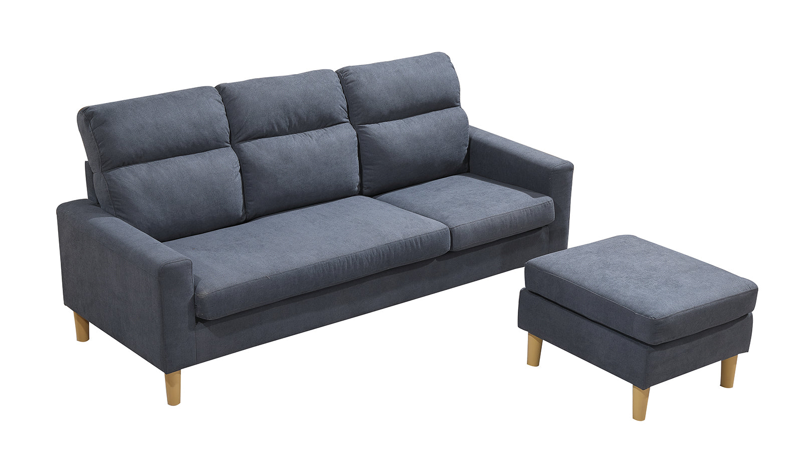 Sofa Agora + Puff Convertible en Chaise Longue 196x140cm