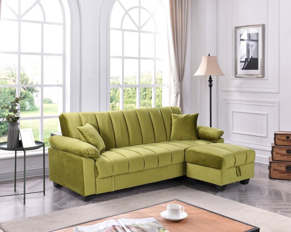 Sofa Cama con Puff Yadhi 210cm